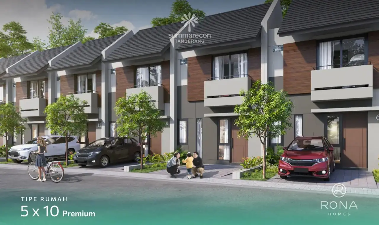 cluster perumahan di summarecon tangerang yang memukau